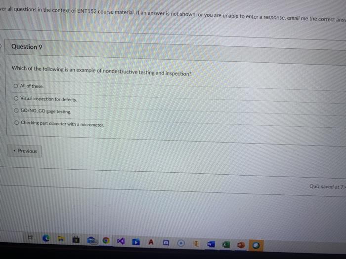 Solved mer all questions in the context of ENT152 course | Chegg.com