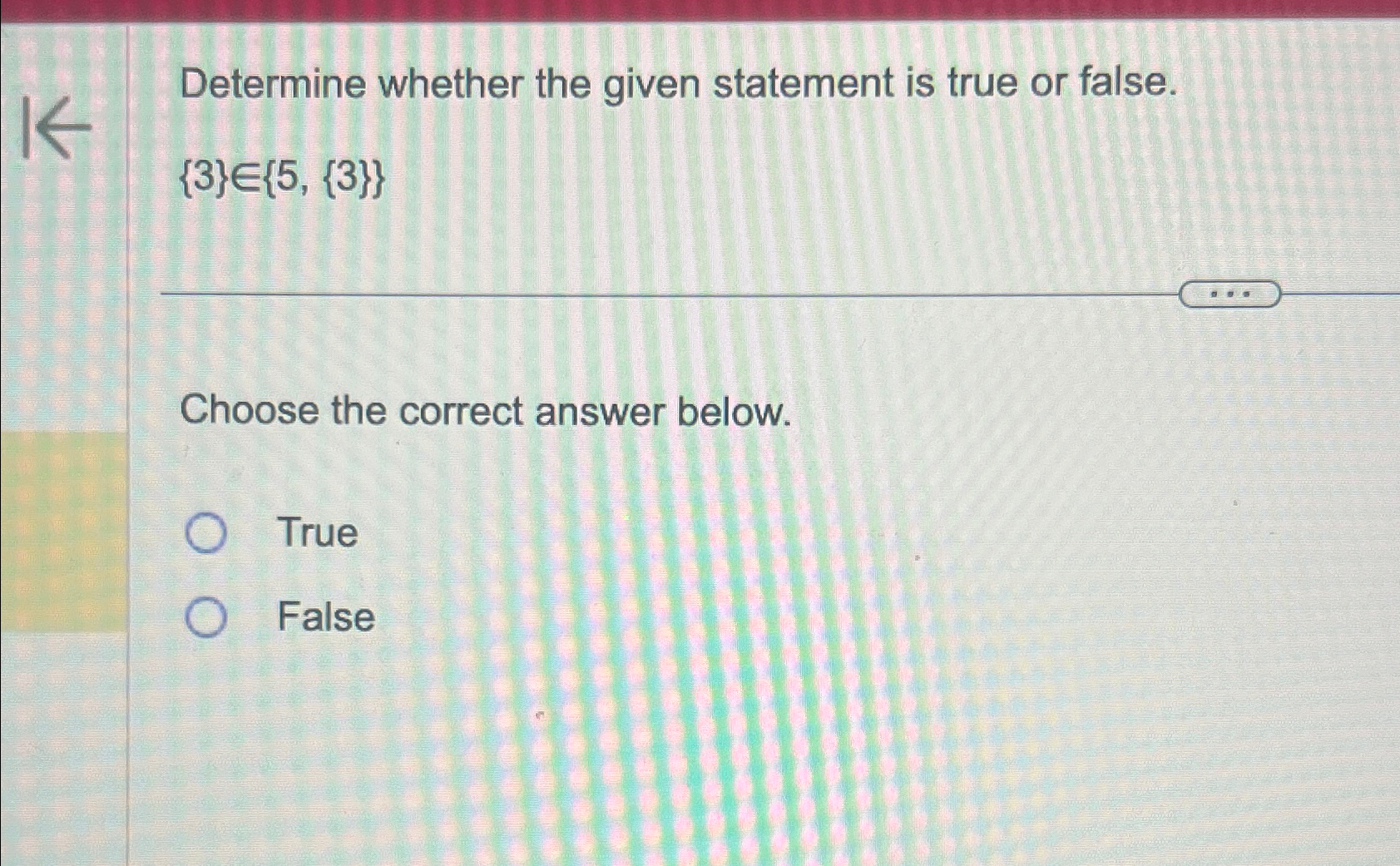 Solved Determine whether the given statement is true or | Chegg.com