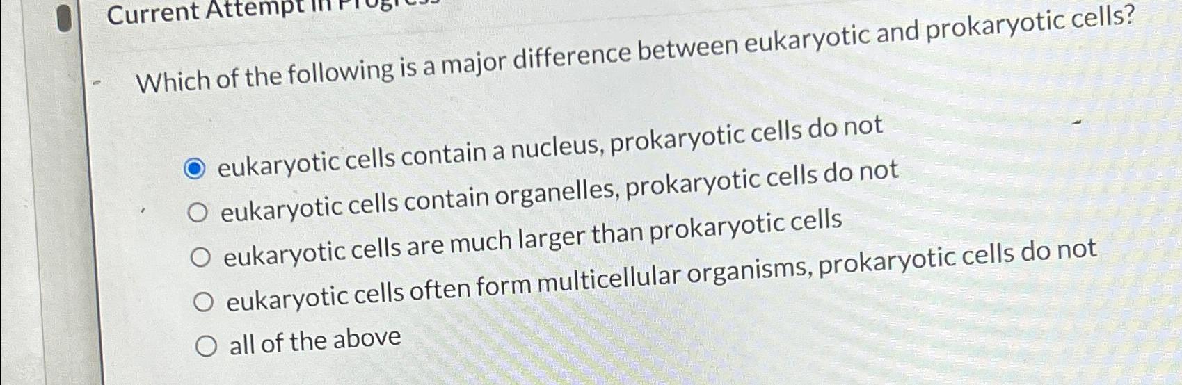 Solved Which of the following is a major difference between | Chegg.com