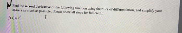Solved Find the first derivative of each function using the | Chegg.com