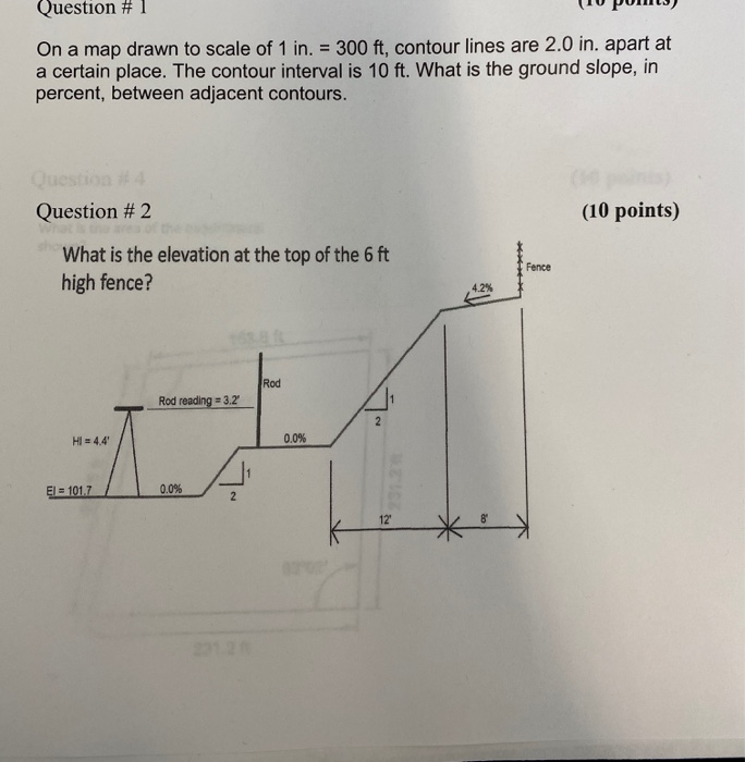 Solved Question #1 (10 Pom13) On a map drawn to scale of 1 | Chegg.com