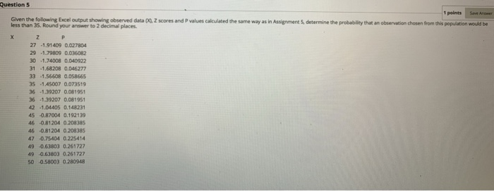 Solved Question 5 1 points Save Awer Given the following | Chegg.com