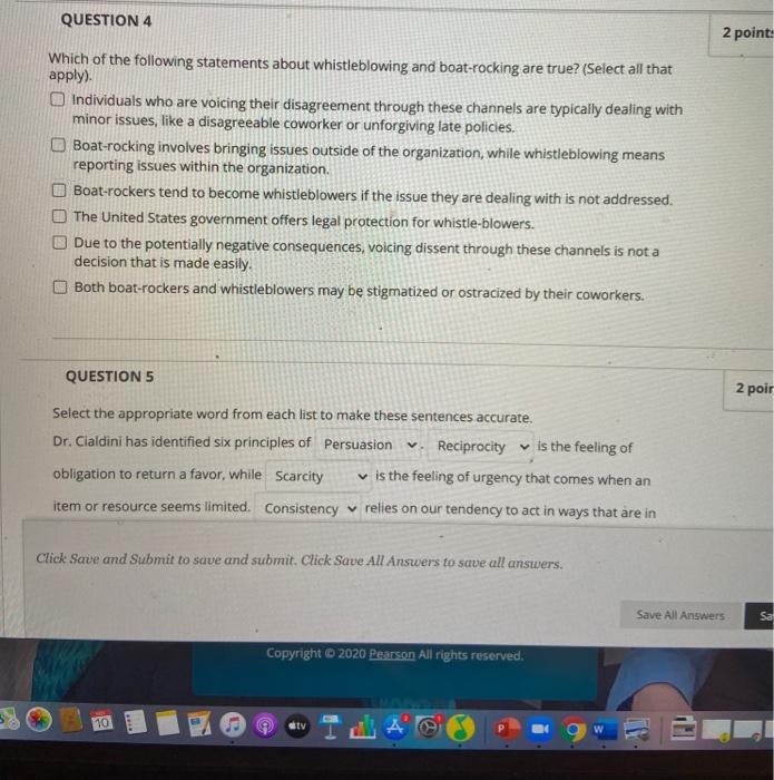 Solved QUESTION 4 2 point: Which of the following statements | Chegg.com