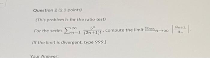 Solved Question 2 ( 2.3 points) (This problem is for the | Chegg.com