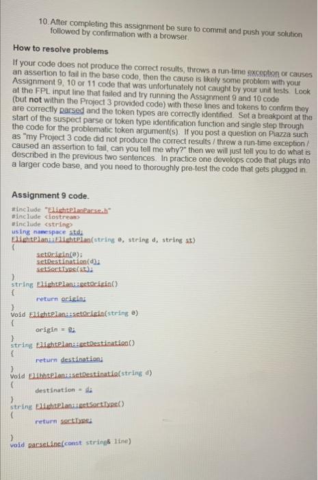 1. Take your Assignment 9 code and insert the | Chegg.com