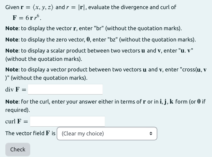 Mathbf Solved by an EXPERT Given \( \mathbf{r}=\langle x, y, z\rangle ...