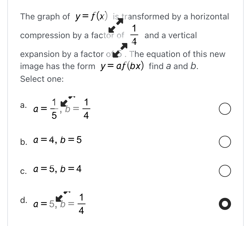 Solved The graph of y=f(x) ﻿istransformed by a horizontal | Chegg.com
