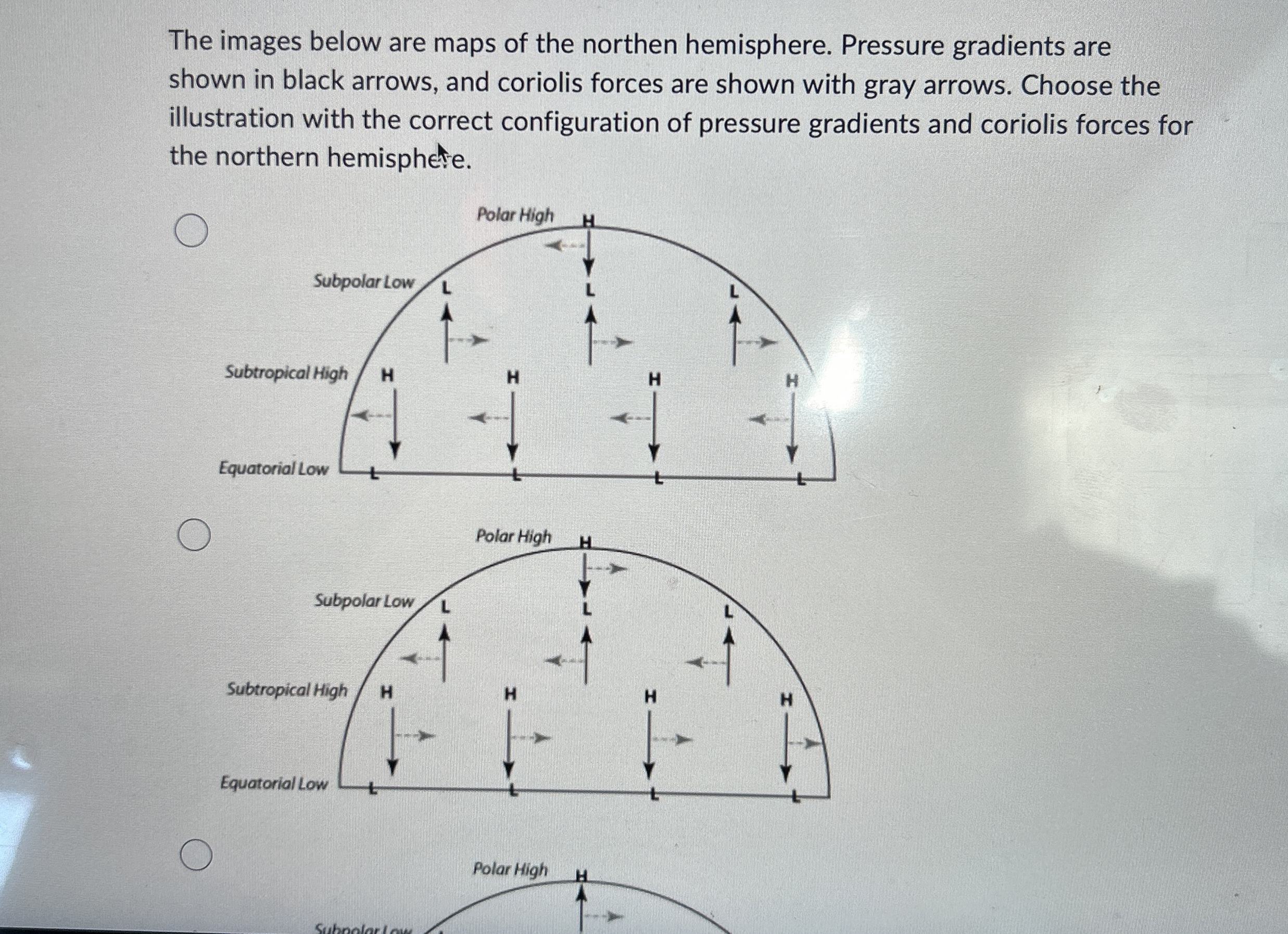 Solved The images below are maps of the northen hemisphere. | Chegg.com