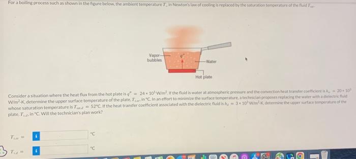 Solved 3 For a boiling process such as shown in the figure | Chegg.com