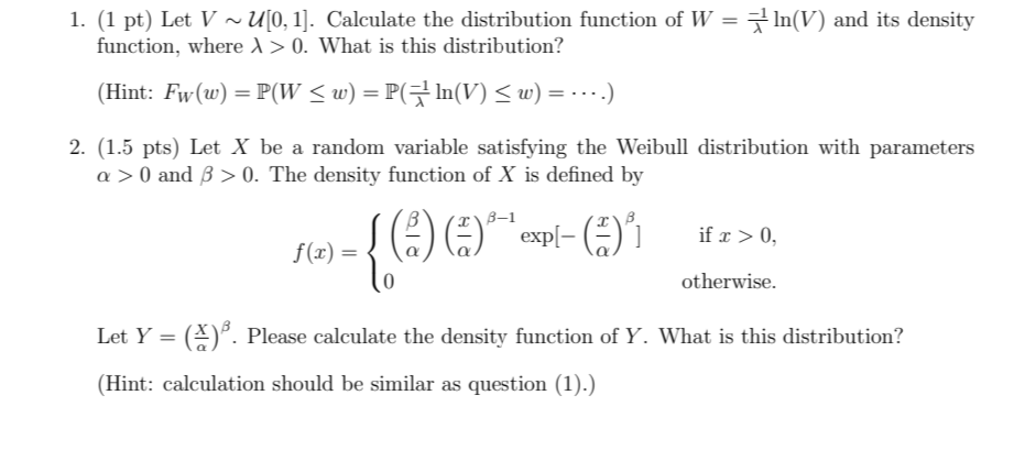 Distribution Problem Algebra Solved Problem 3. What are the distributions? (2.5 pts)1. (1 | Chegg.com