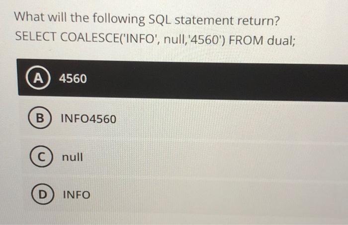 Solved What would be the result of executing the following | Chegg.com