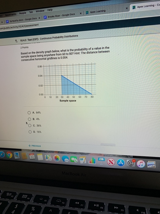 Solved X Apex Learning Co Tab Window Help Bookmarks Peo Chegg Com