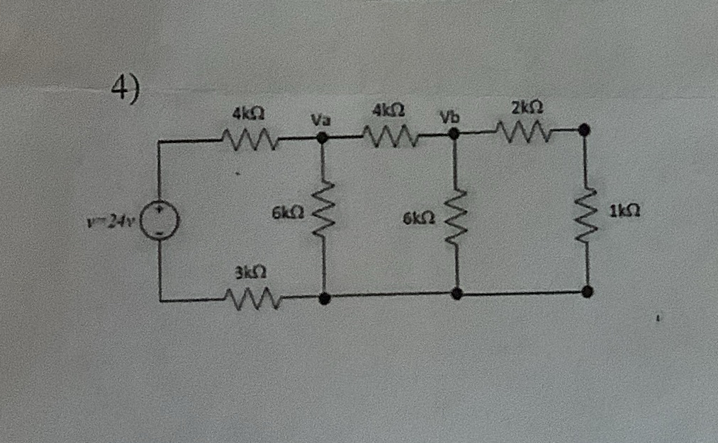 Solved 4) ﻿How to solve this circuit | Chegg.com