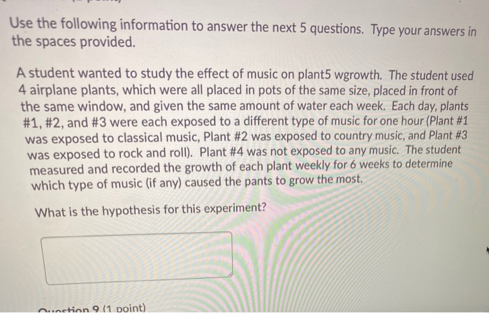 Solved Question 2 (0.5 points) A student decides to set up | Chegg.com