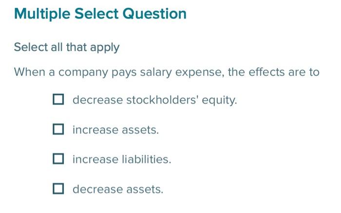 Solved Multiple Select Question Select all that apply When a | Chegg.com