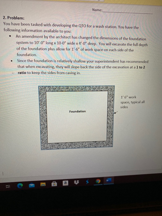 Solved Name: 2. Problem: You have been tasked with | Chegg.com