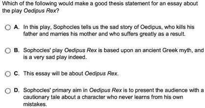 oedipus the king essay