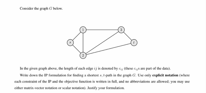 Solved Consider the graph G below. In the given graph above, | Chegg.com