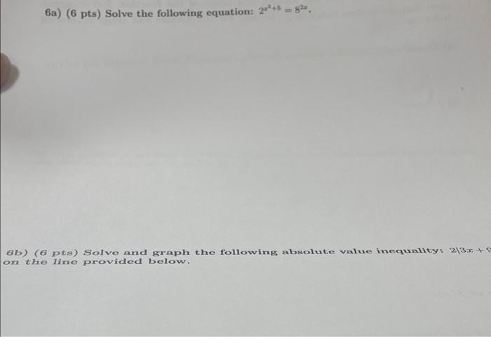 Solved 7a) ( 7 pts) Solve the following equation | Chegg.com