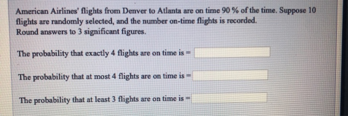 American Airlines Flights From Denver To Atlanta Are Chegg Com