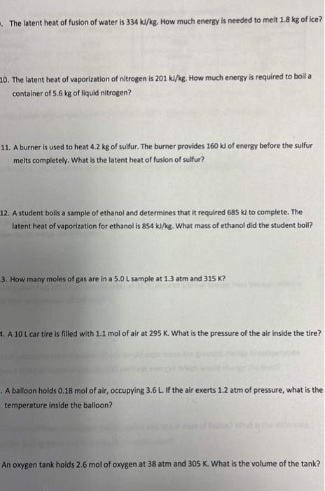 Solved 1. Perform the following temperature conversions; a.