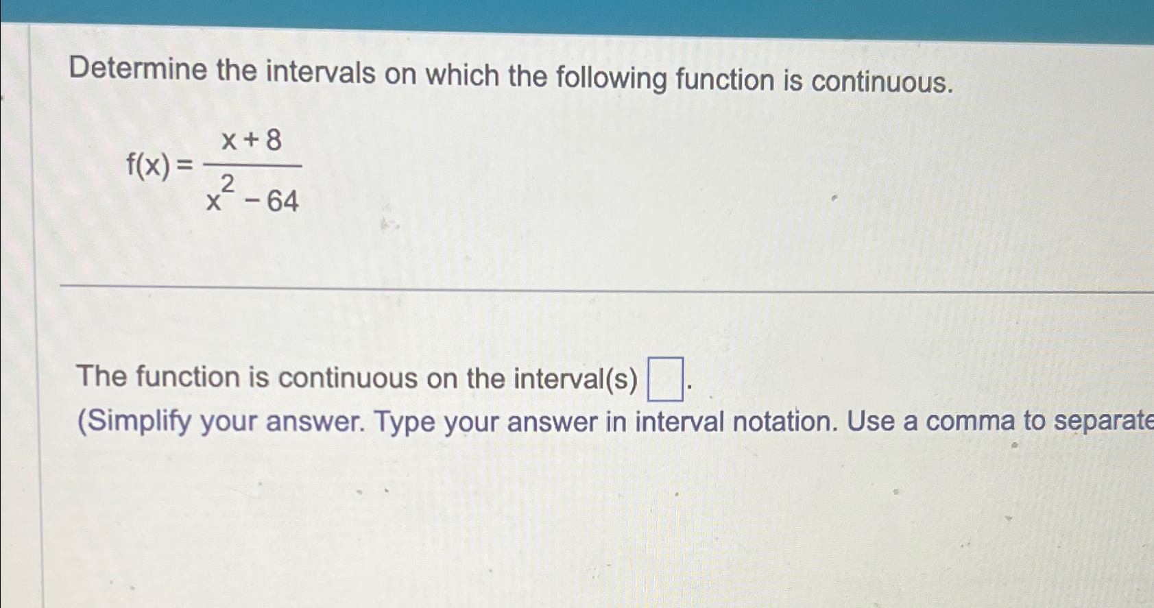 Solved Determine the intervals on which the following | Chegg.com