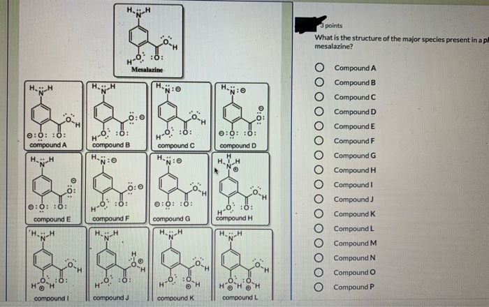Solved H N Points What Is The Structure Of The Major Spec Chegg Com
