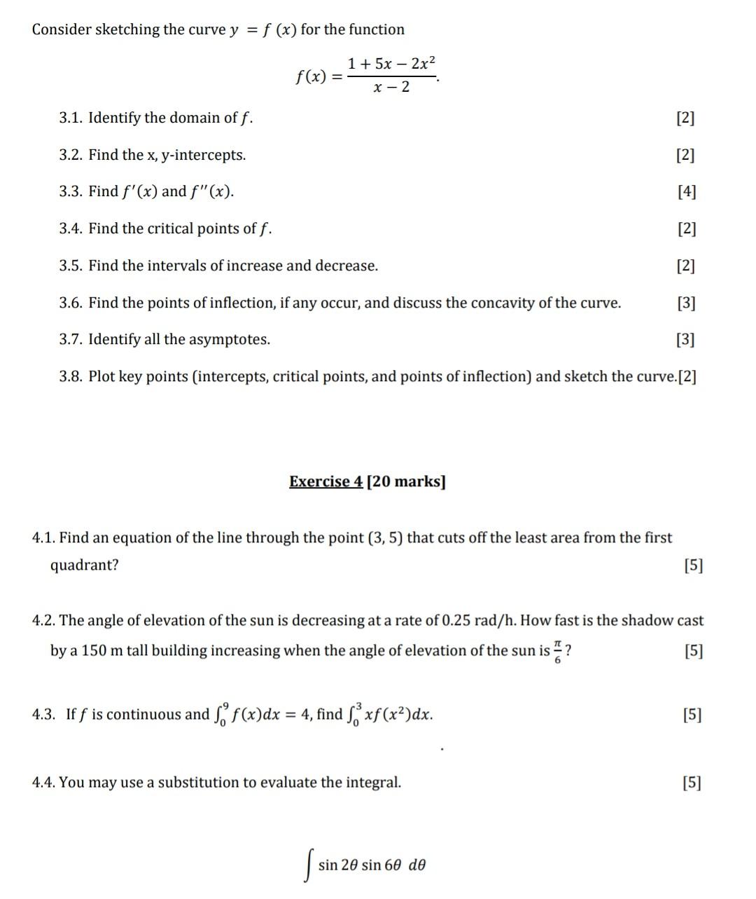 Solved 1.1. Consider the function: vx, if x > 0 if x