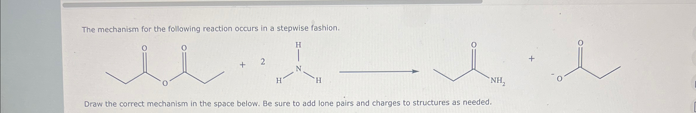 Solved The mechanism for the following reaction occurs in a | Chegg.com