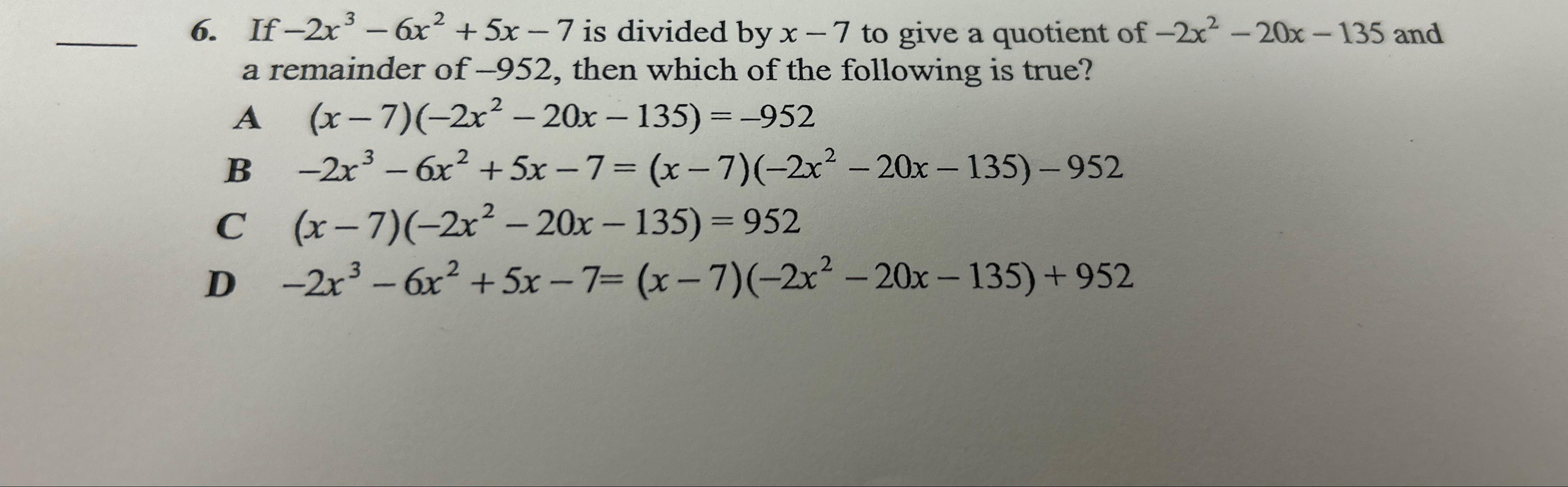 3 x 2 )  7 6x 5