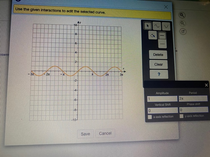Solved This Question: 1 pt Graph the following function. y= | Chegg.com