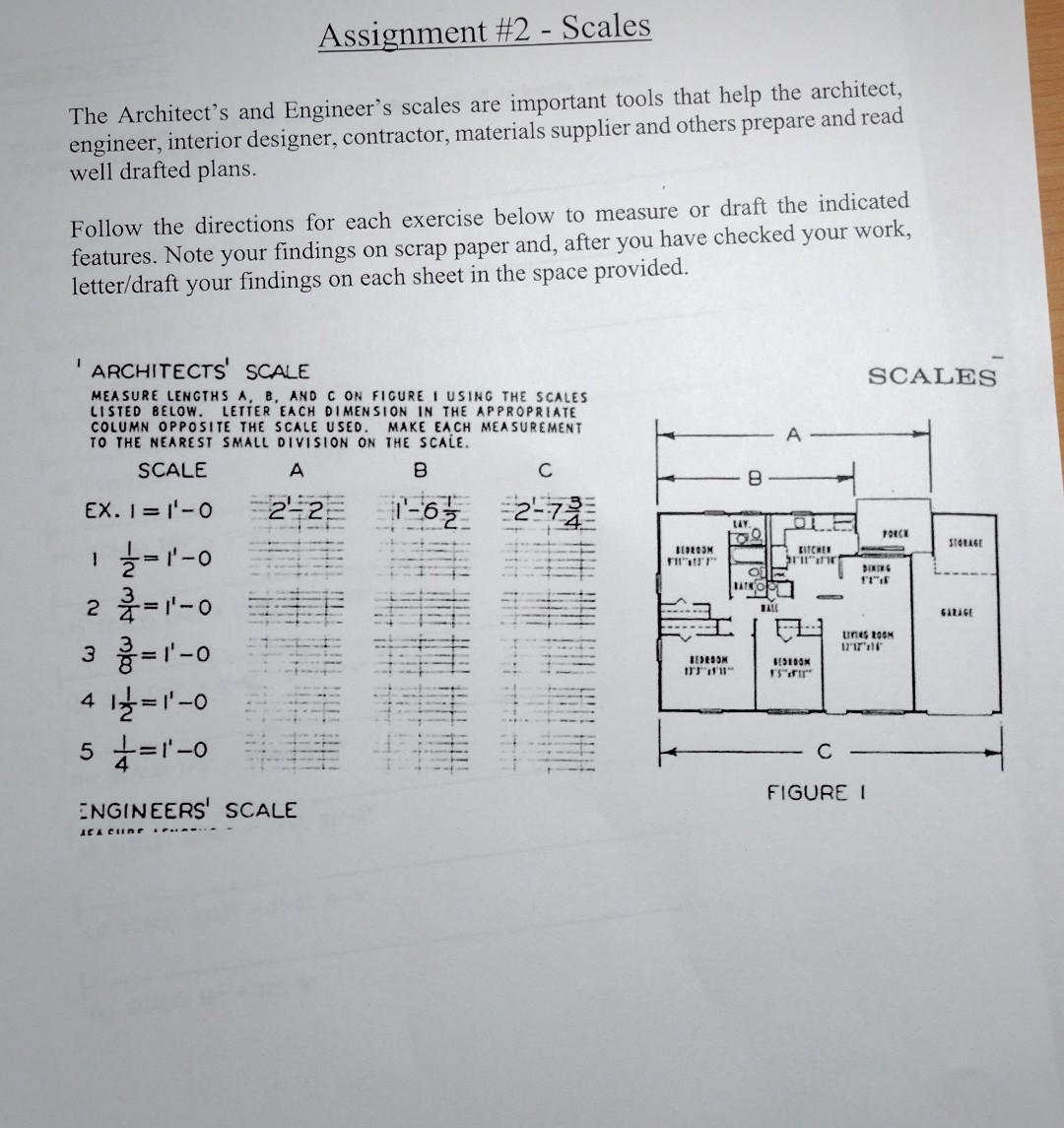 Solved Assignment #2 - Scales The Architect&rsquo;s and Engineer&rsquo;s 