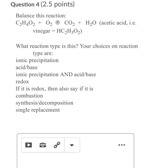 Solved Question 2 2.5 points An ionic compound is composed