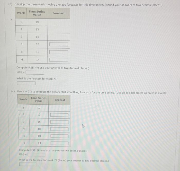 Solved (a) Construct a time series plot. What type of | Chegg.com