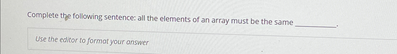 Solved Complete the following sentence: all the elements of | Chegg.com