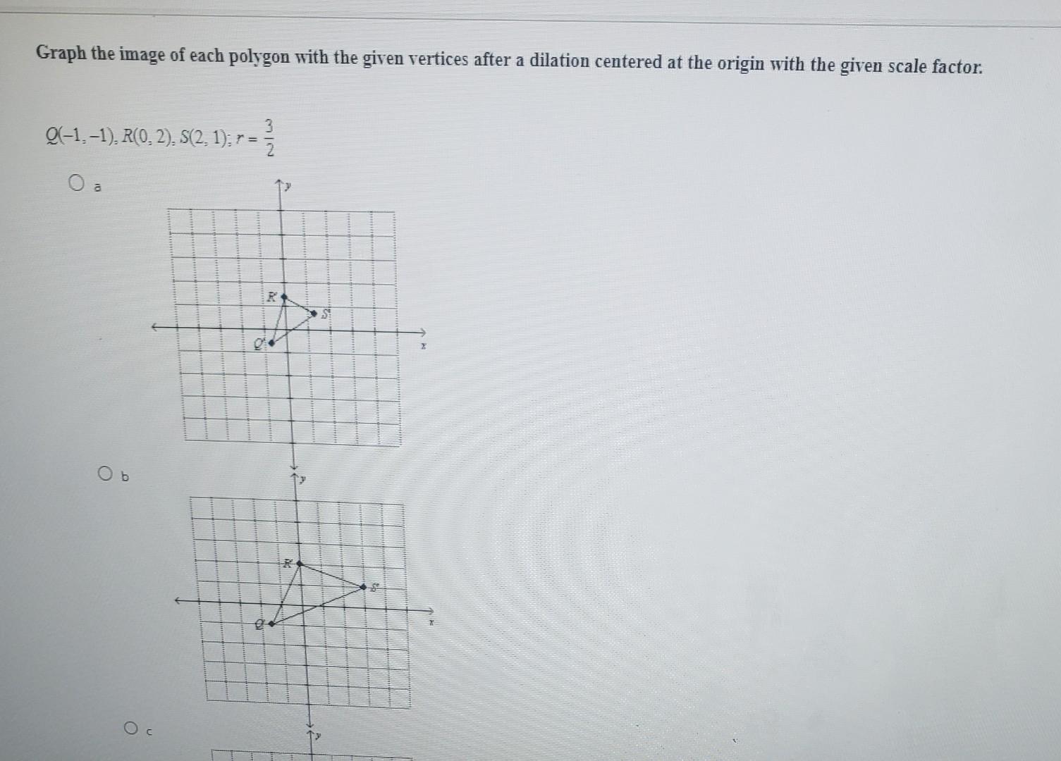 Solved Graph the image of each polygon with the given | Chegg.com
