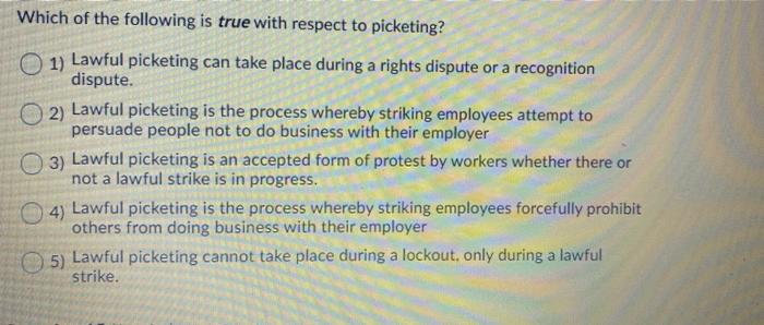 Solved Which of the following is true with respect to | Chegg.com