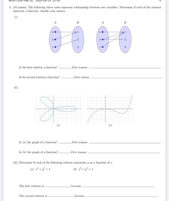 Solved 4. (10 points) The following three cases represent | Chegg.com