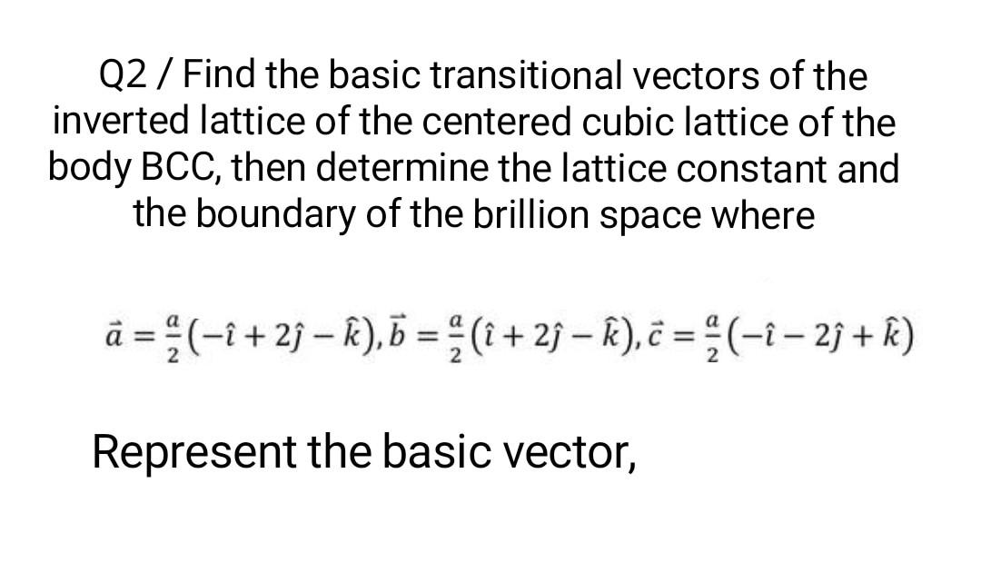 Solved Q2 / Find the basic transitional vectors of the | Chegg.com