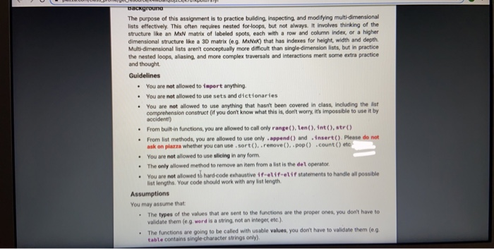 Solved Background The purpose of this assignment is to | Chegg.com