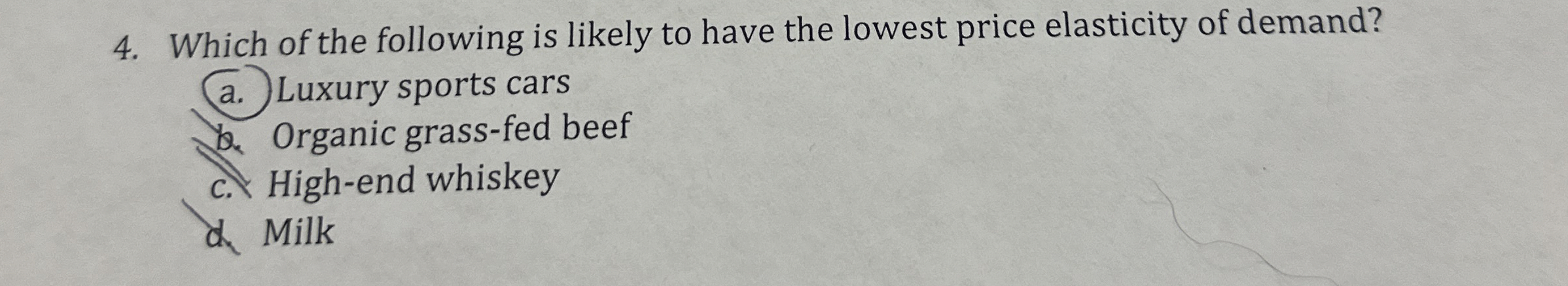 Solved Which of the following is likely to have the lowest | Chegg.com