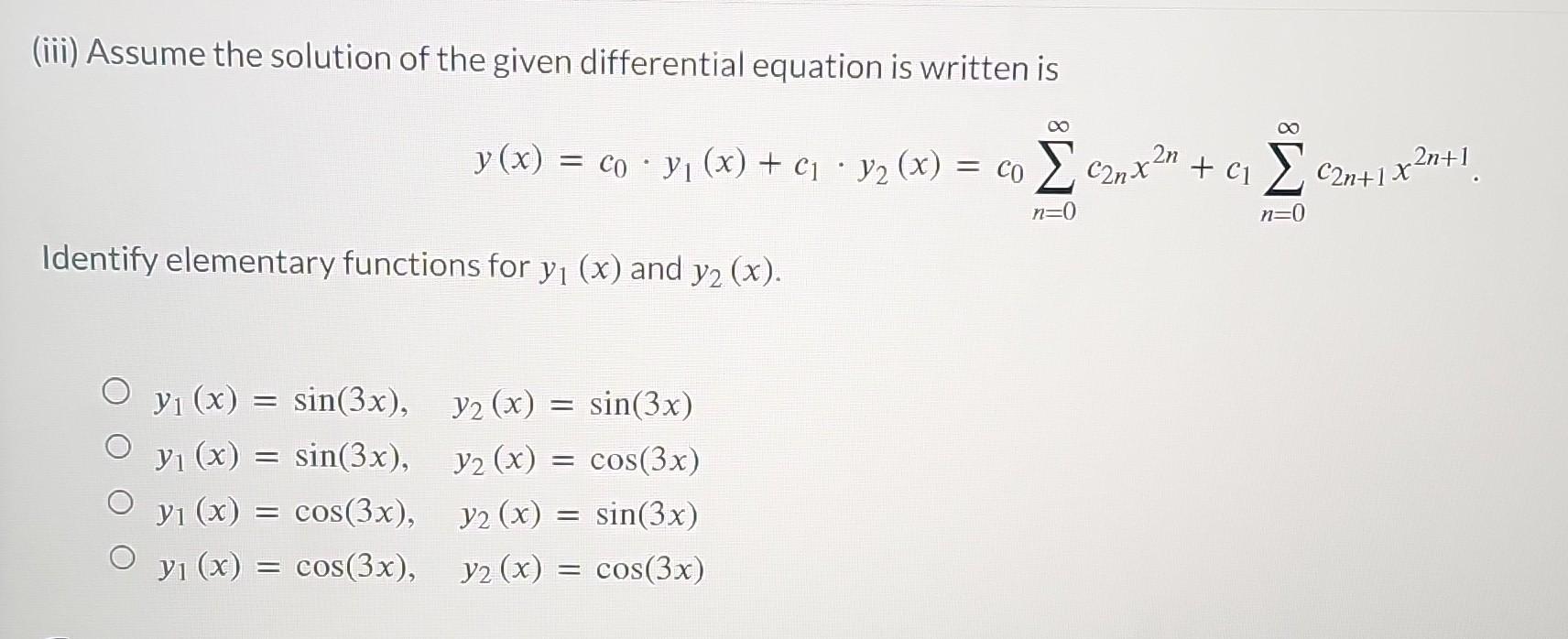 Solved Consider The Second-order Differential Equation | Chegg.com