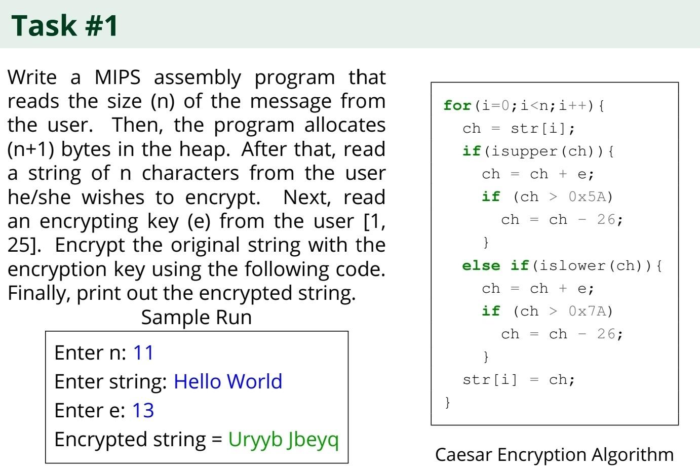 Solved Write a MIPS assembly program that reads the size (n) | Chegg.com