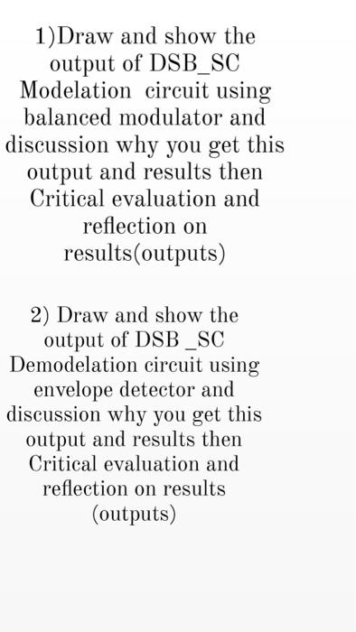 Demodulation: The out put of low pass filter after Circuit Diagram