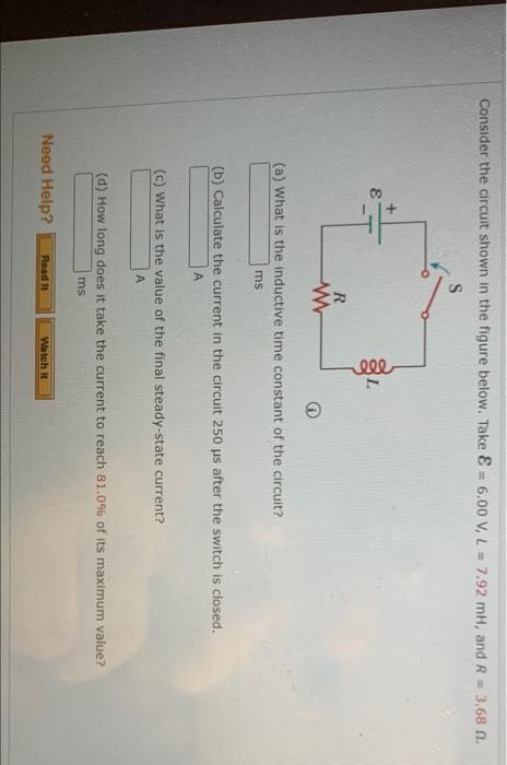 Solved Consider the circuit shown in the figure below. Take | Chegg.com