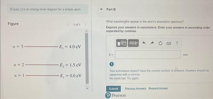 Solved (figute.1) in an energytevel diagram for a simplo | Chegg.com