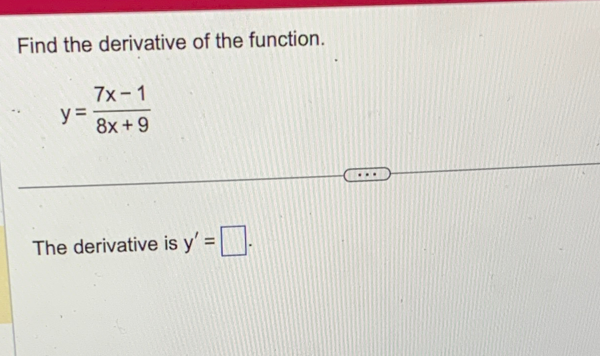 the 8th derivative of y 7x 8 10 is