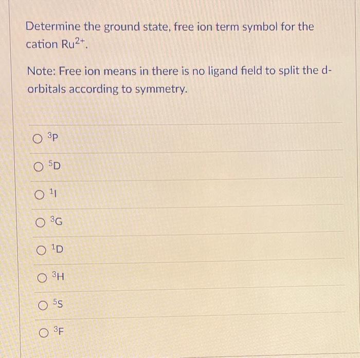 How to figure out ground state for an ion