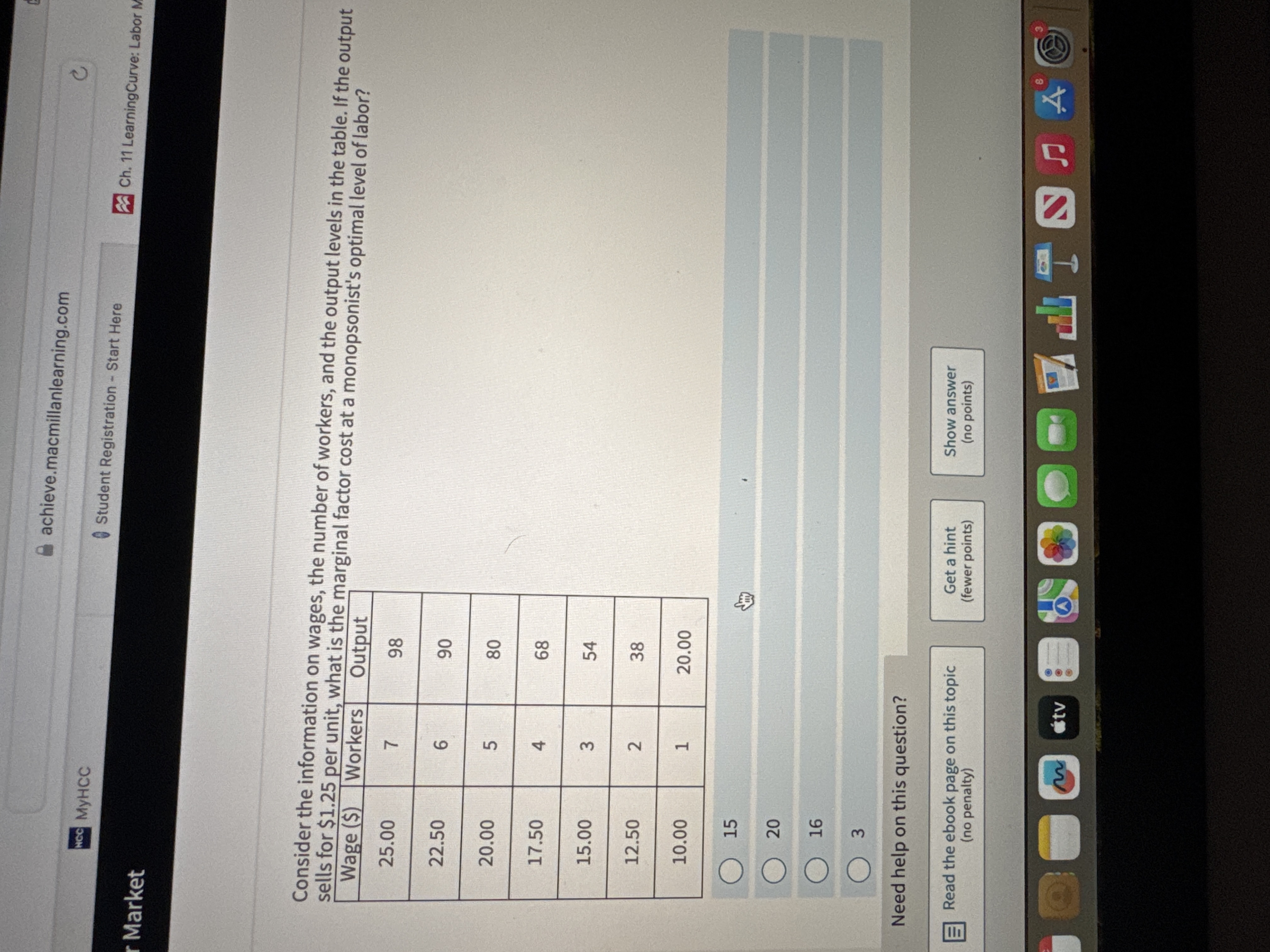 Solved Consider The Information On Wages The Number O