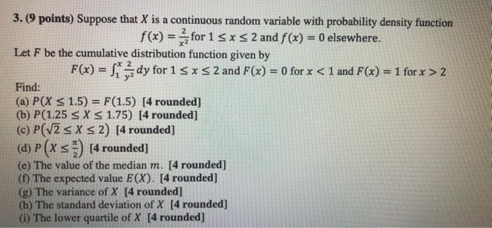 Solved PLEASE SHOW ALL WORK AND ROUND YOUR FINAL ANSWER ONLY | Chegg.com